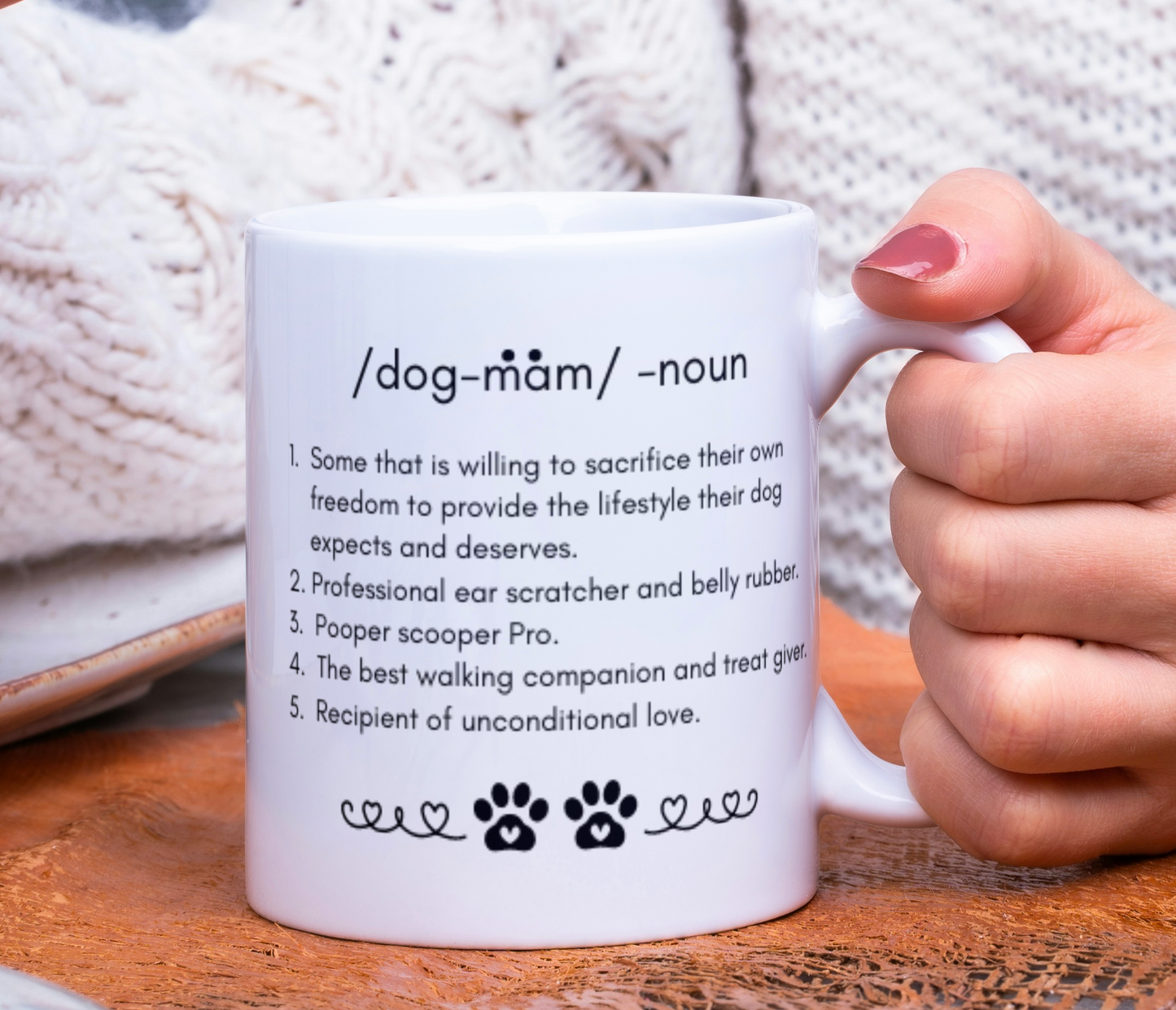 🐶 Dog Mom Definition Mug-Cute Funny For Dog Lovers | Mother's Day | Dog Mom's are moms too!