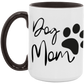 Dog Mom Definition Color Accent Mug-Cute Funny For Dog Lovers | Mother's Day | Dog Mom's are moms too!