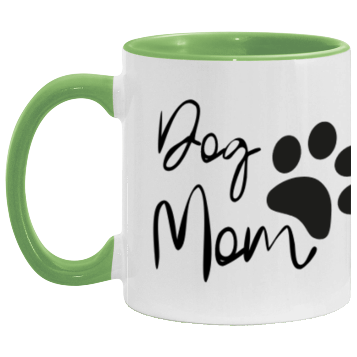 Loved Dog Mom Color Accent Mug (11oz) Dog Mother's Day