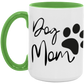 Dog Mom Definition Color Accent Mug-Cute Funny For Dog Lovers | Mother's Day | Dog Mom's are moms too!