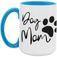 Dog Mom Definition Color Accent Mug-Cute Funny For Dog Lovers | Mother's Day | Dog Mom's are moms too!