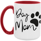 Dog Mom Definition Color Accent Mug-Cute Funny For Dog Lovers | Mother's Day | Dog Mom's are moms too!