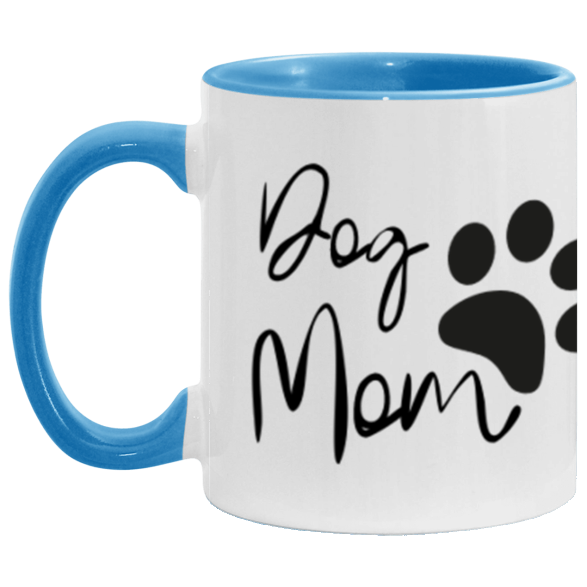 Loved Dog Mom Color Accent Mug (11oz) Dog Mother's Day