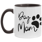 Loved Dog Mom Color Accent Mug (11oz) Dog Mother's Day