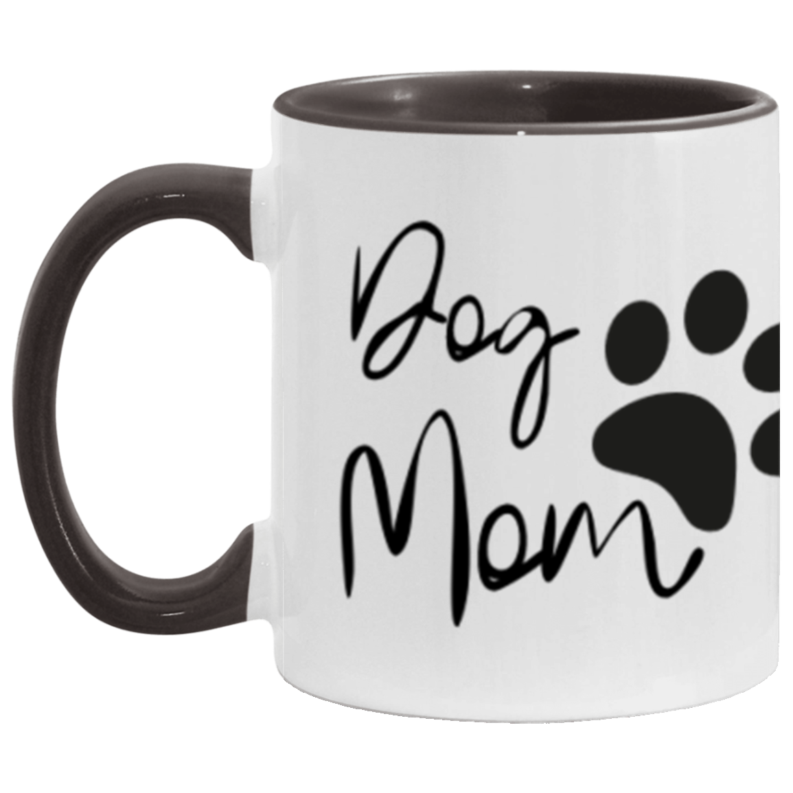 Loved Dog Mom Color Accent Mug (11oz) Dog Mother's Day