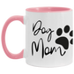 Loved Dog Mom Color Accent Mug (11oz) Dog Mother's Day