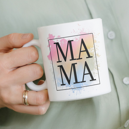 MAMA Watercolor Mug 15 oz | Mother's Day | Just Because | New Mom