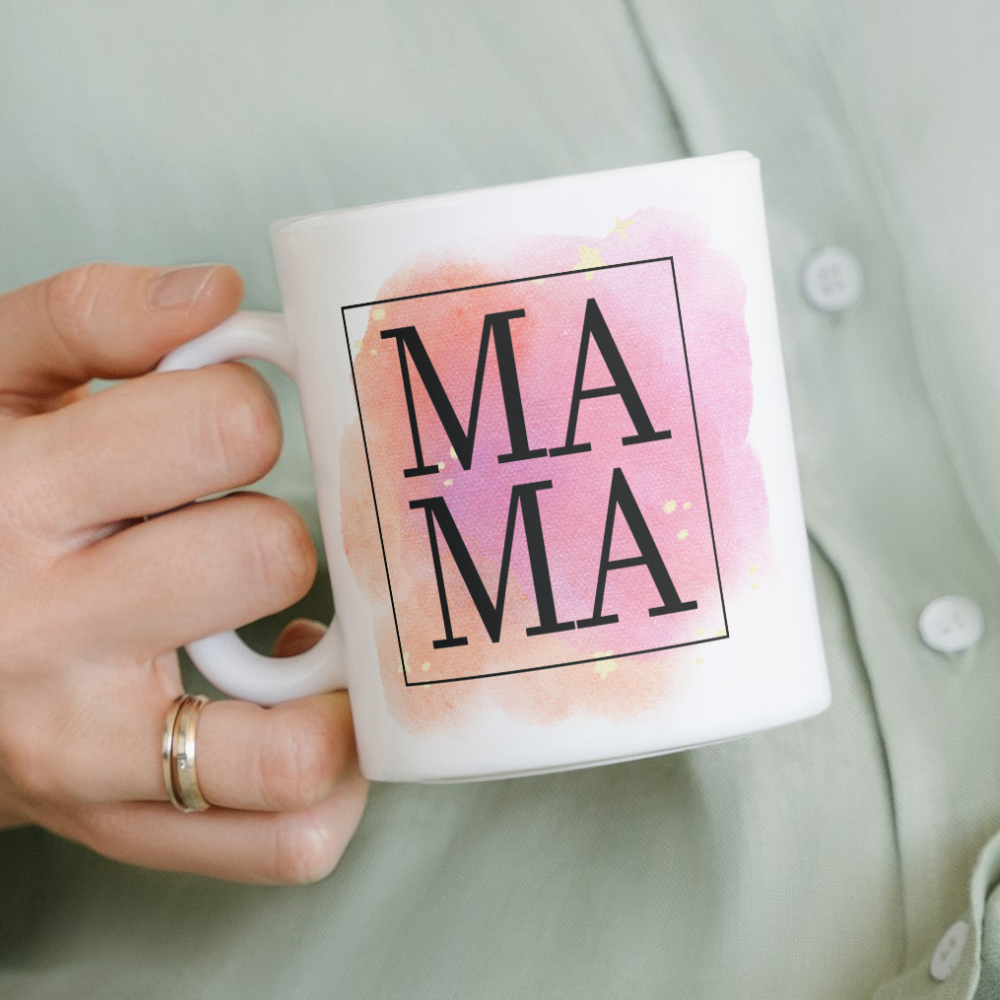 MAMA Watercolor Mug 15 oz | Mother's Day | Just Because | New Mom