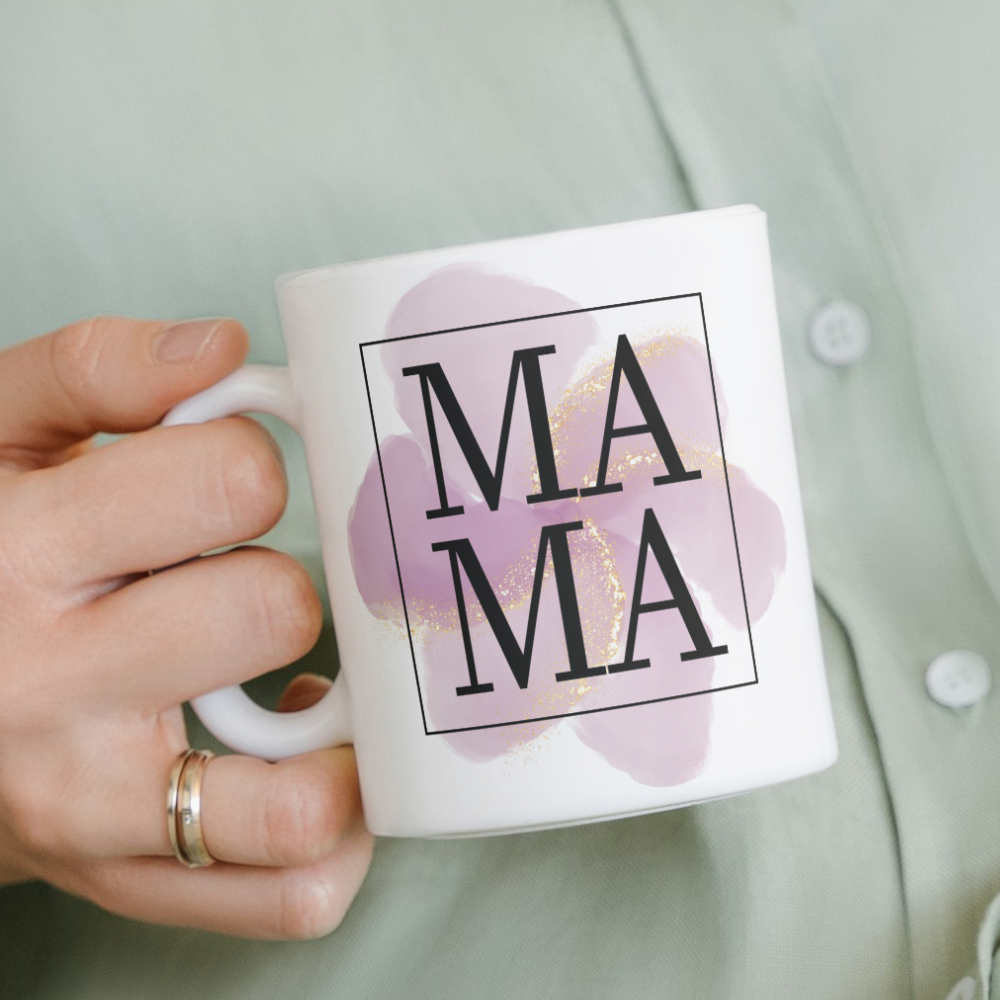 MAMA Watercolor Mug 15 oz | Mother's Day | Just Because | New Mom