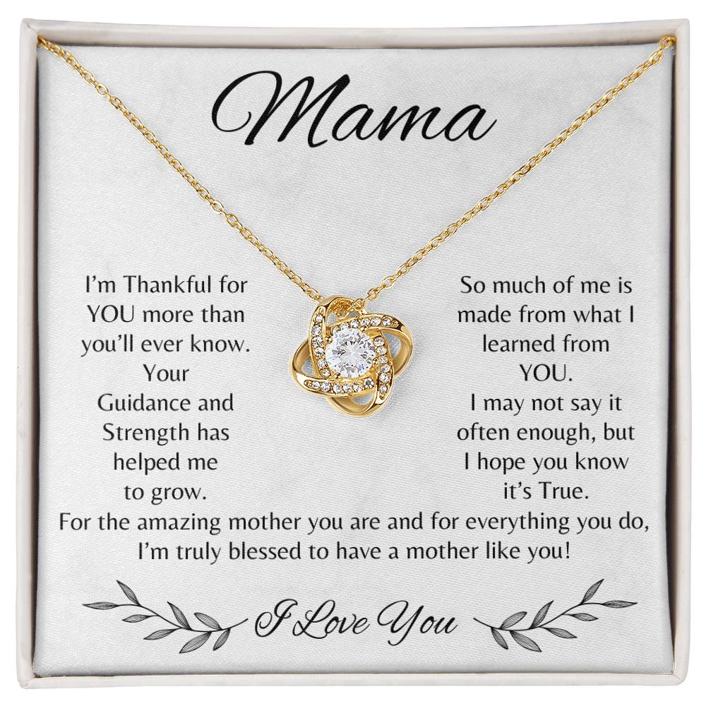 Mama - Loveknot Necklace | Mother's Day | Christmas