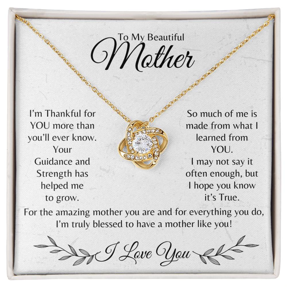 To My Mother-Loveknot Necklace | Mother's Day | Birthday | Christmas