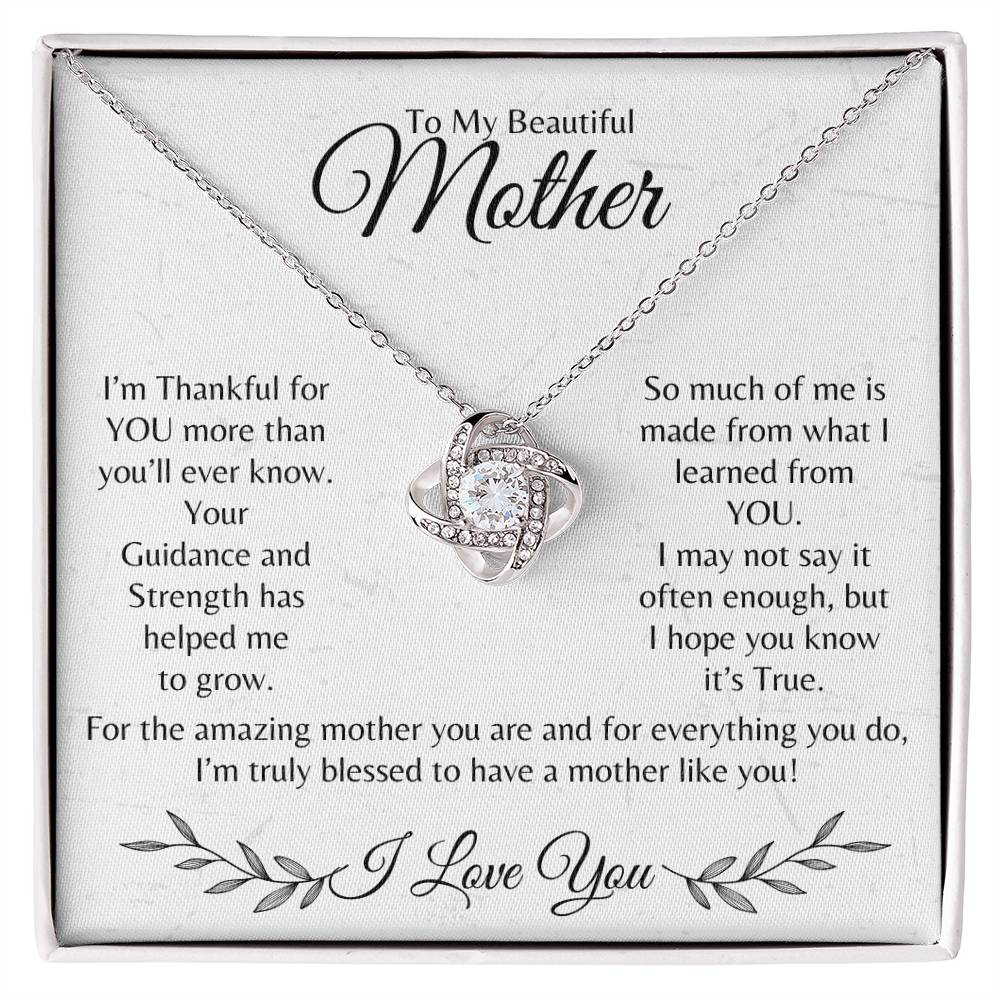 To My Mother-Loveknot Necklace | Mother's Day | Birthday | Christmas