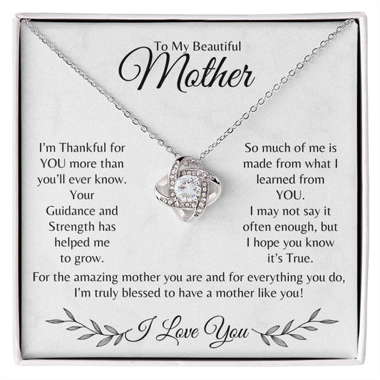 To my Mother - Loveknot Necklace | Mother's Day | Christmas