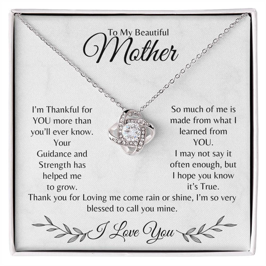 To my Mother -Loveknot Necklace 1 | Mother's Day | Christmas