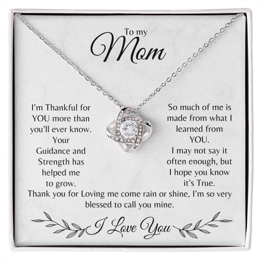 To my Mom -  Loveknot Necklace 1 | Mother's Day | Christmas