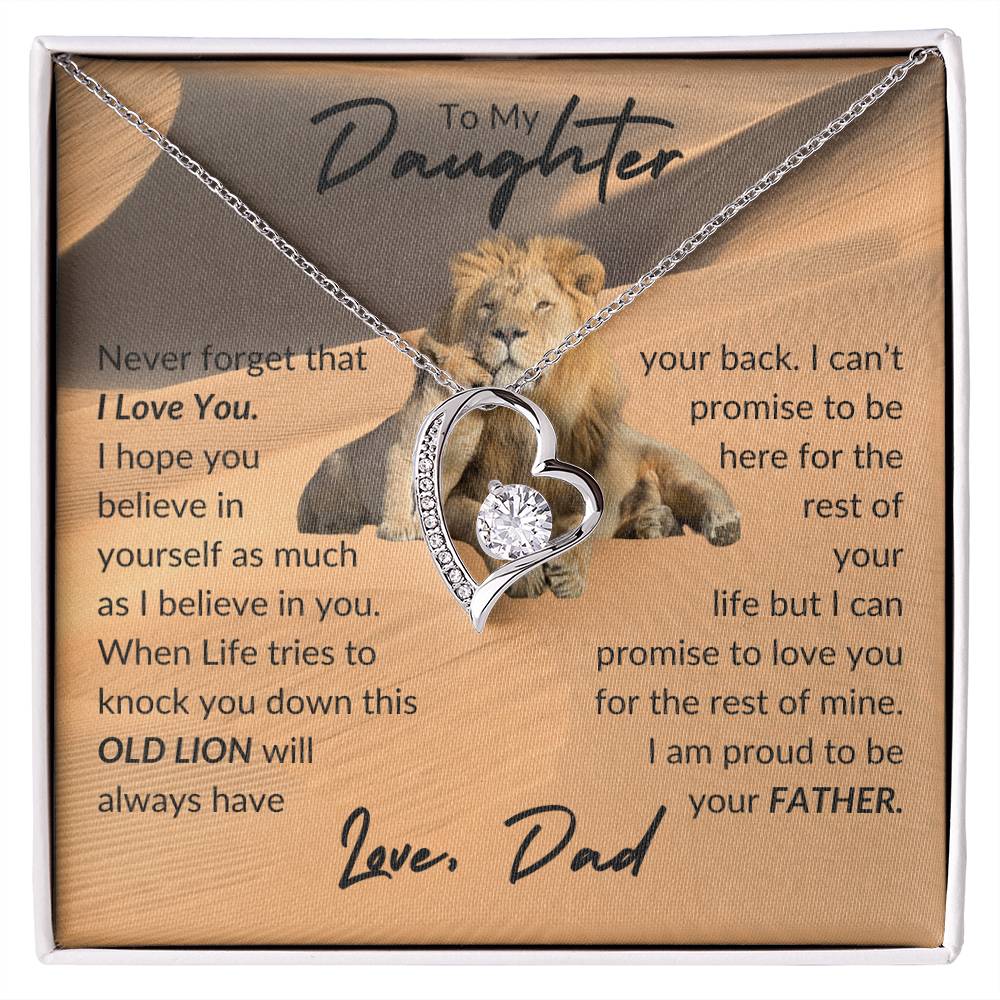 To My Daughter, Love Dad (5)- Forever Love Necklace