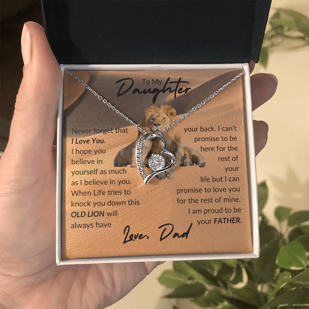 To My Daughter, Love Dad (5)- Forever Love Necklace