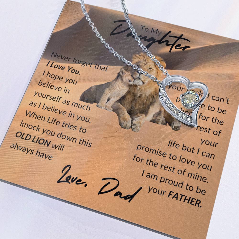 To My Daughter, Love Dad (5)- Forever Love Necklace