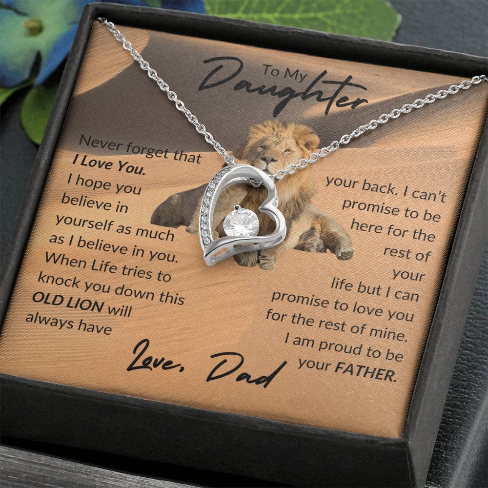 To My Daughter, Love Dad (5)- Forever Love Necklace