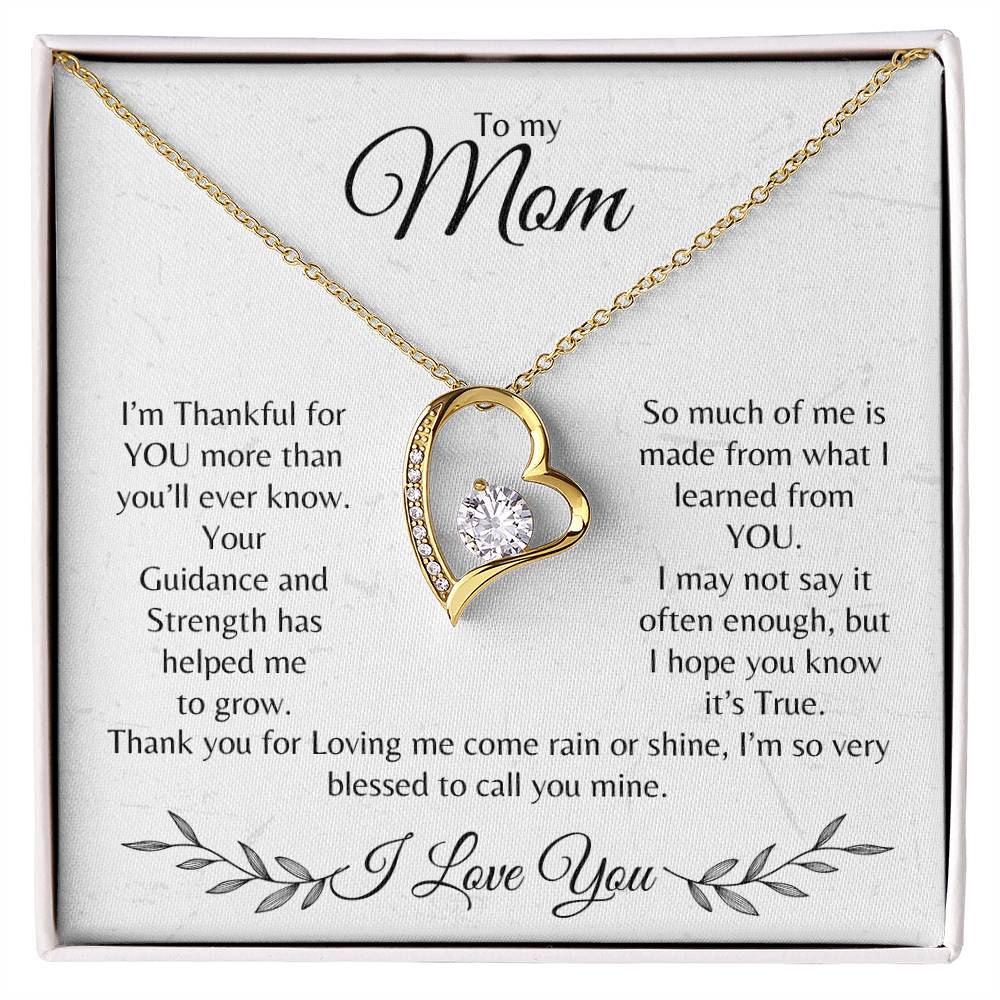 To My Mom- Forever Love Necklace 1 | Mother's Day | Christmas