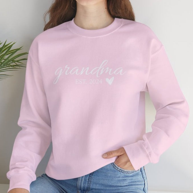 Grandma | Mom | Mimi | Gigi | Personalize to Est. Year - Crewneck Sweatshirt | New Mom | Mother's Day gift | Grandma