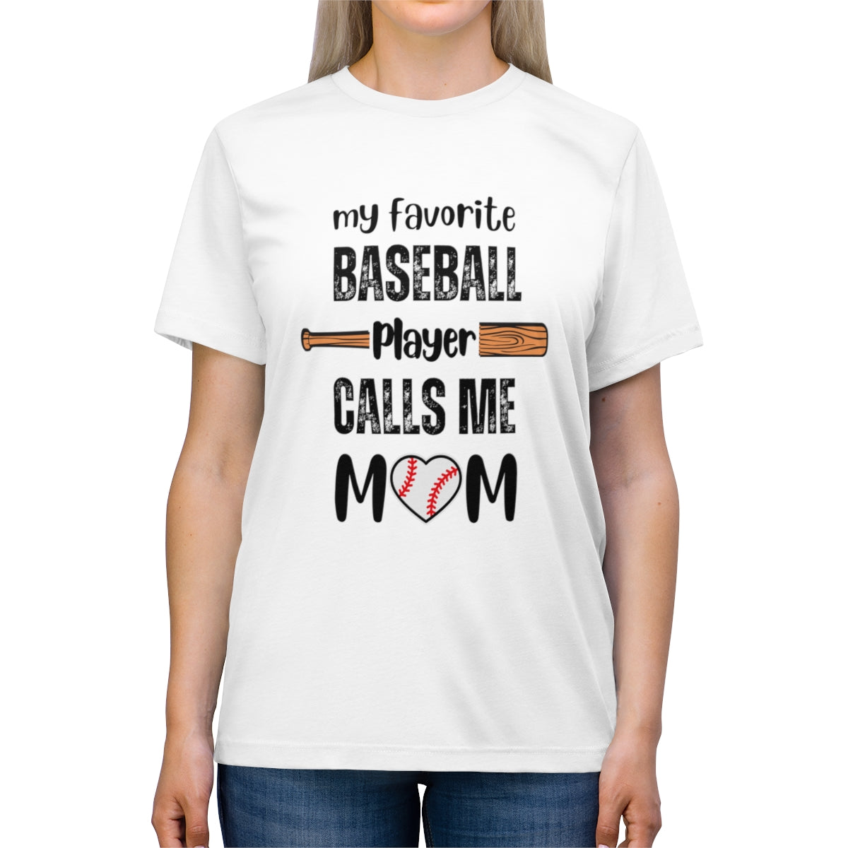 Baseball Mom-bat Triblend Tee