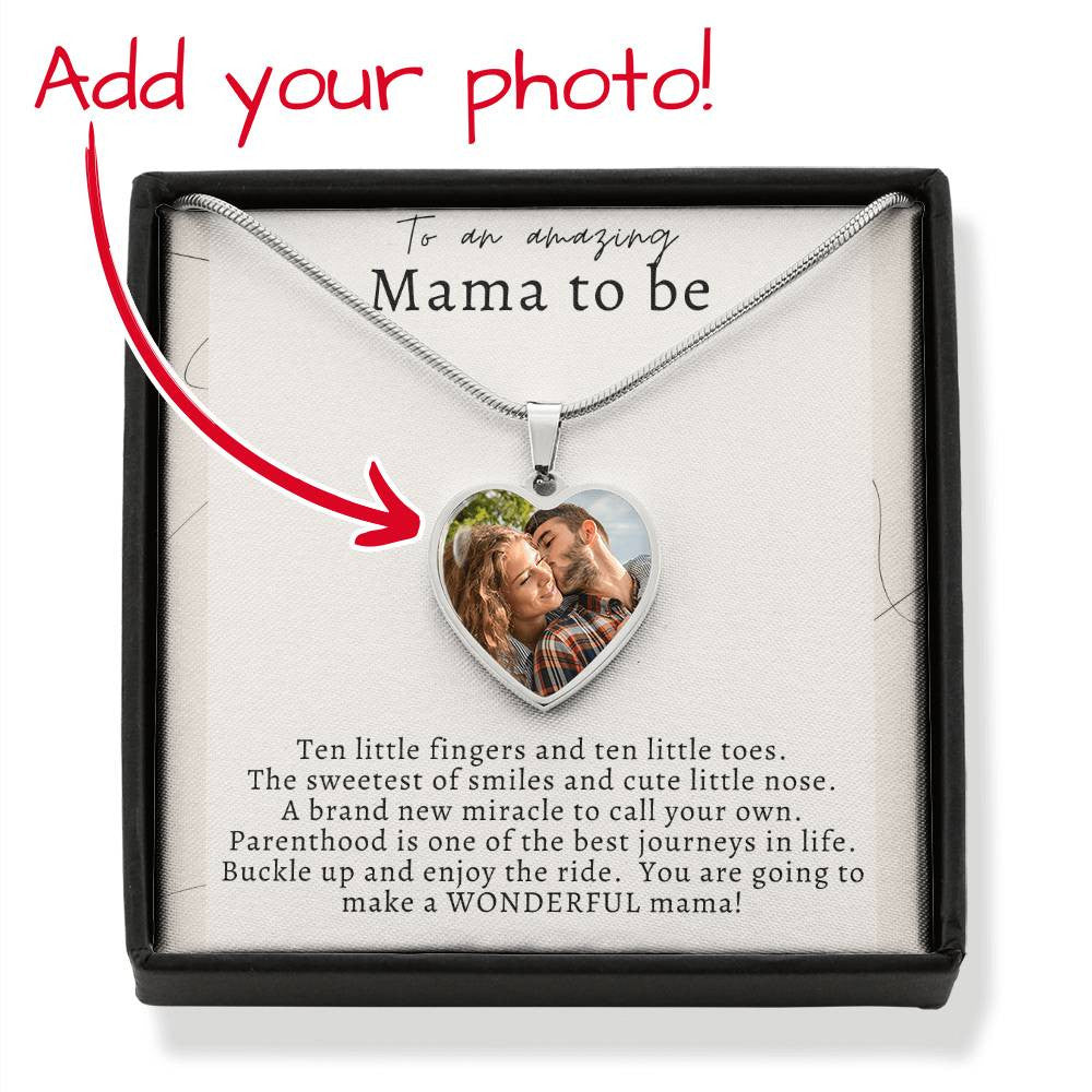 Amazing Mama to be- Personalized Photo Heart | Mom-to-be | Ultrasound Keepsake | Baby Shower Gift